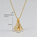 Colar Nossa Senhora Aparecida Dupla Face de Ouro ou Prata - Pague 1 e Leve 2 🎁🎁